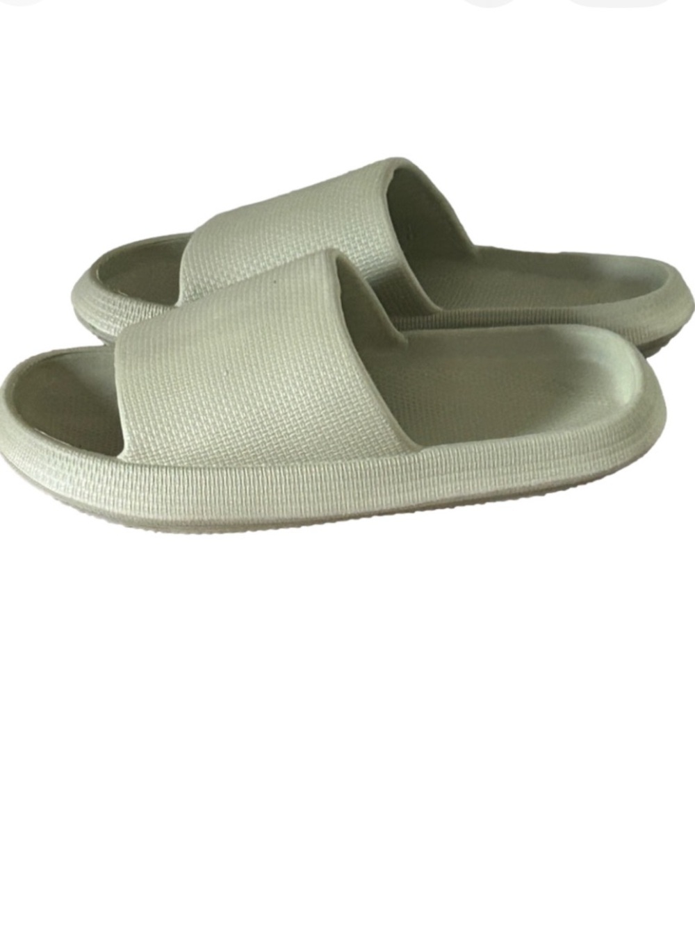 Women's Slide Sandals in Sage Green Pool Shoes Shower Shoes size 9